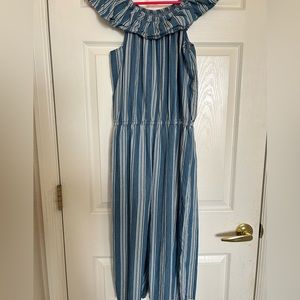 Blue and white jumper